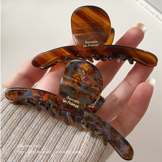 Grampo de cabelo de acetato elegante coreano grande clipe de tubarão de alta qualidade acessórios de cabelo femininos em Oferta na Shopee