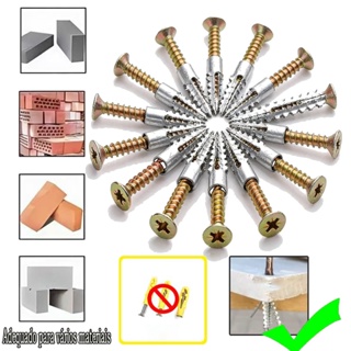 100 Conjuntos Parafusos Auto-Roscantes De Aço Carbono-De Furação Para Tubos De Expansão Metálica Serrilhados Sólidos em Oferta na Shopee