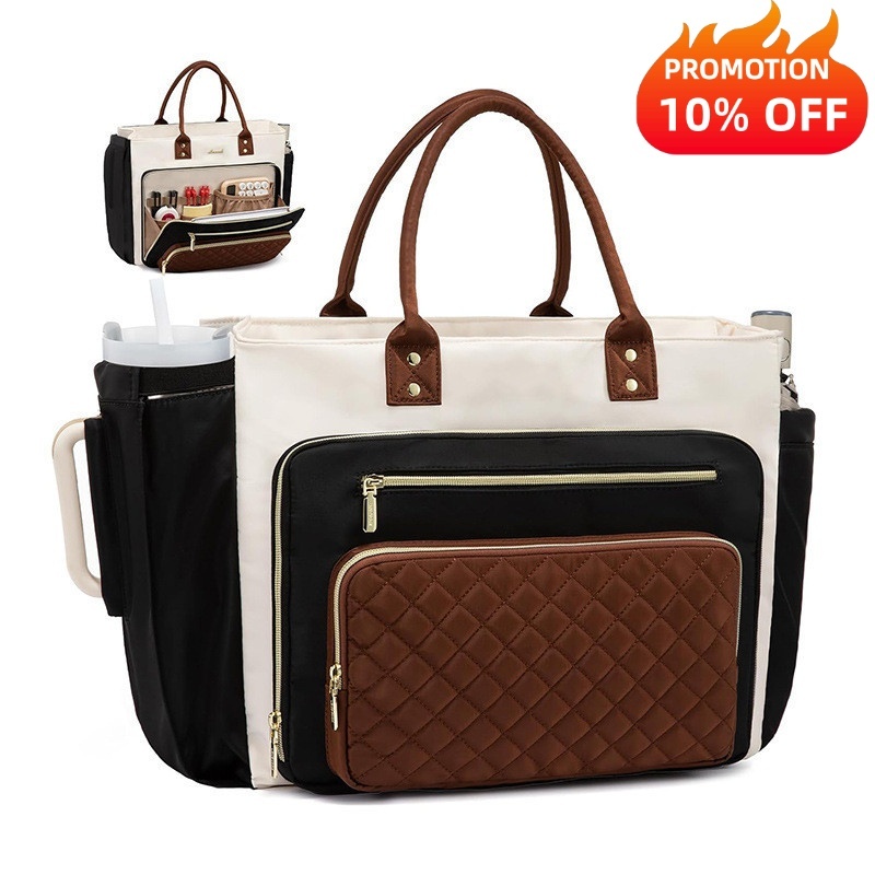 Tote Bag Nova Feminina para Trabalho, Briefcase para Laptop Bolsa de Mão Executiva com Carteira