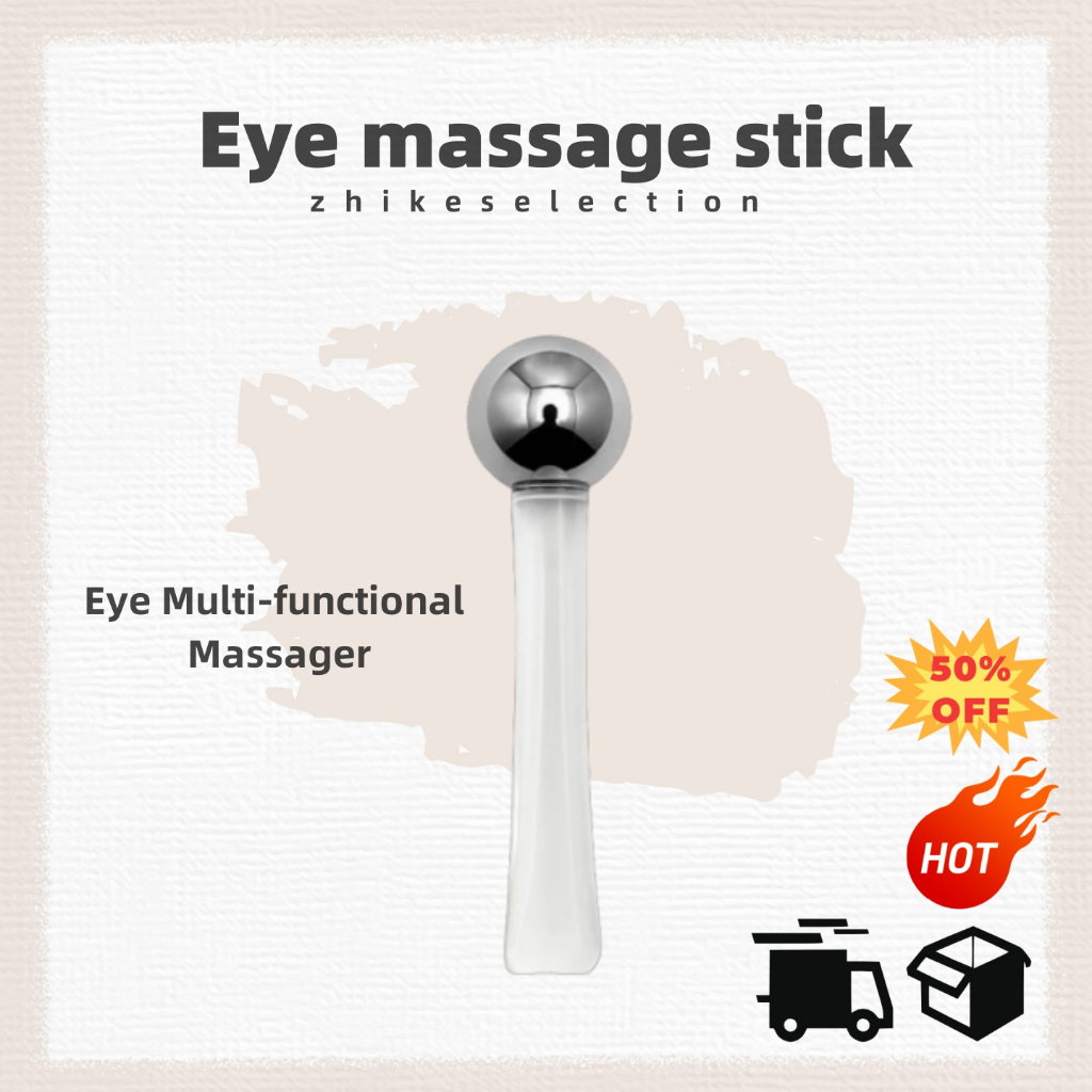 3.3 Massageador De Rolo De Olhos Refrescante Reduz Inchaço E Olheiras Ferramenta De Massagem Facial Antirrugas em Oferta na Shopee