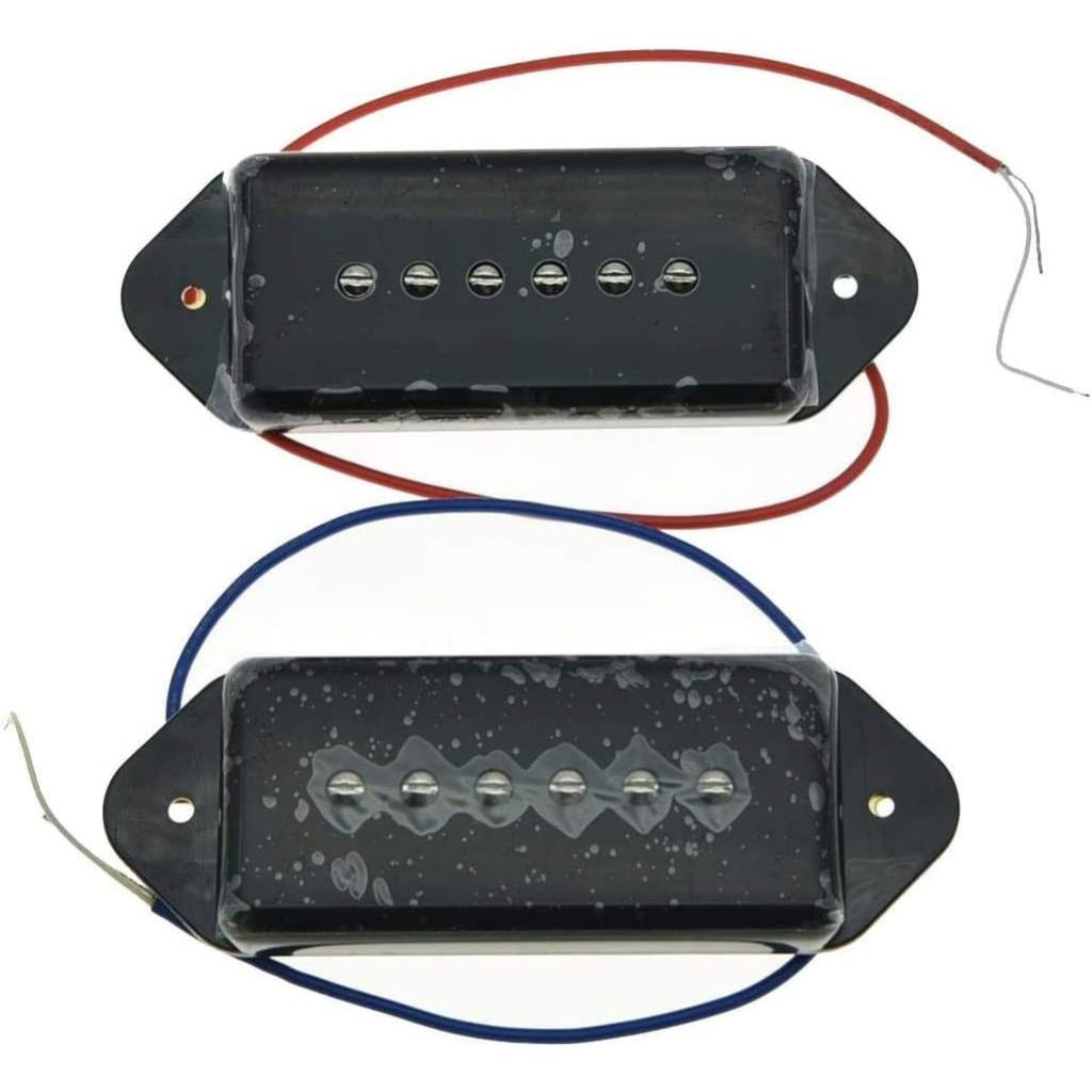 KAISH Black P90 Som De Alta Potência Tipo Dogear BRIDGE/NECK Captador Soapbar Captadores De Guitarra