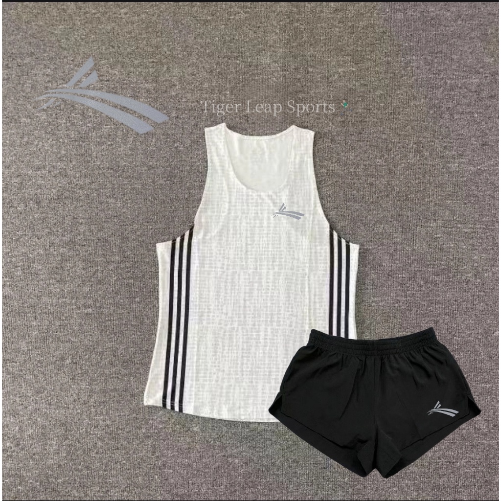 [Novo produto primeiro lançamento] colete esportivo de verão e campo calças de três pontos terno maratona treinamento co