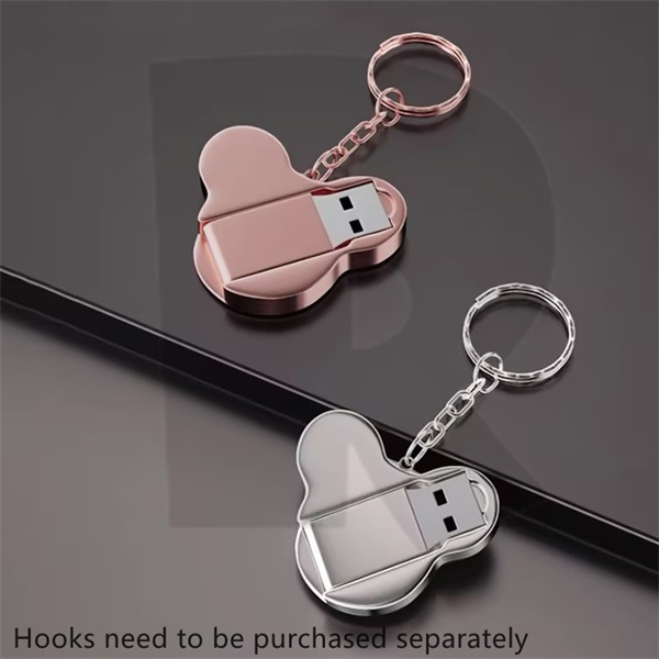 Metal Mickey Cabeça Forma Memória Vara 1GB 2GB 4GB 8GB 16GB 32GB 64GB 128GB 2TB Personalizado Criativo Pen Drive