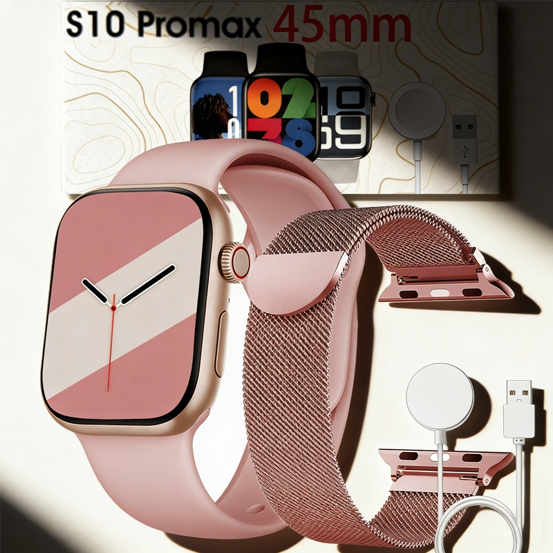 Smartwatch Feminino S10 Mini, Mostrador de 38mm, Duas Pulseiras, Presente Exquisito e Elegante