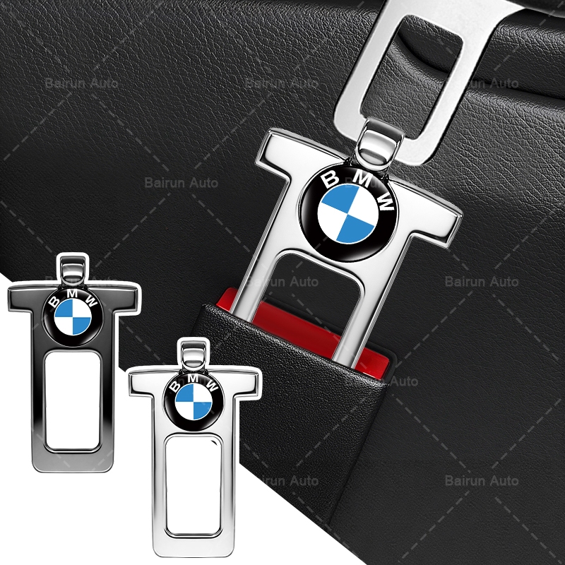 Metal Cinto De Segurança Do Carro Gancho Fivelas Logotipo Escondido Trava De Travamento Para BMW E61 E90 E82 E70 E71 E87