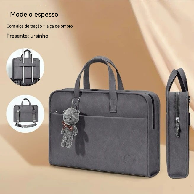 Maleta Notebook 14 16 Pol Impermeável Anti-Shock Alça para Mala Pasta Executiva Mac-book Dell 2026