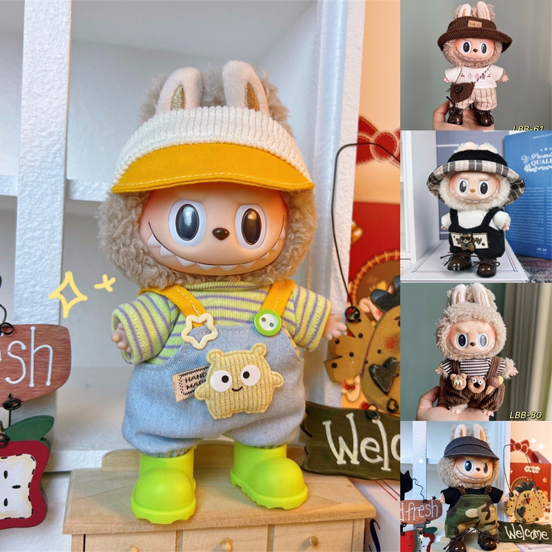 Para Roupas Labubu Série De Macacões De Desenhos Animados Vários Estilos Bonecas mini Conjunto De em Oferta na Shopee