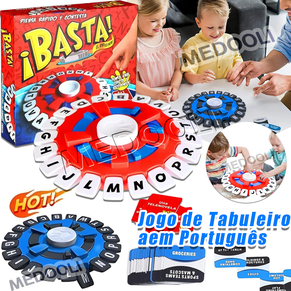 Jogo Tabuleiro de Palavras (Versão Portuguesa)  | Quick  Multiplayer | Família Pais/Crianças | Educação Diversão