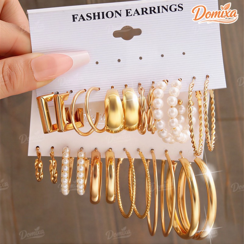 Set Brincos De Luxo Ouro Coração De Pérola Para Mulheres Joias Acessórios Moda Liga Joias Presente-DO em Oferta na Shopee
