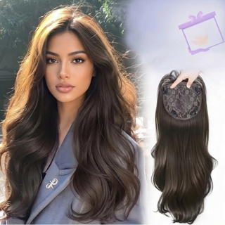 Toppers De Cabelo Para Mulheres , Orgânico , 60 Cm , Pedaço Ondulado Natural Cobrir Cabelos Finos E Adicionar Volume em Oferta na Shopee