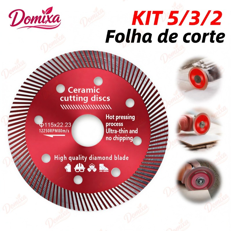 Kit2/3/5 Disco De Corte Diamantado Para Porcelanato 105mmx20mm Alta qualidade A melhor qualidade Para envio imediato-DO em Oferta na Shopee