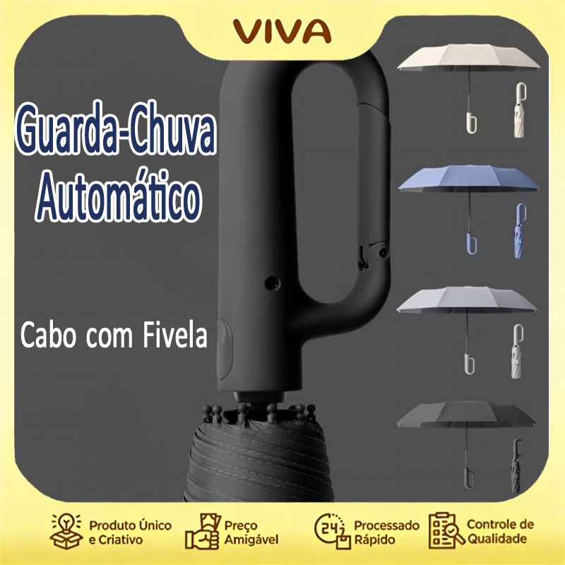 [envio imediato]Novo Guarda Chuva Automático Alta Resistência a Chuvas e Vento Forte Com Proteção UV