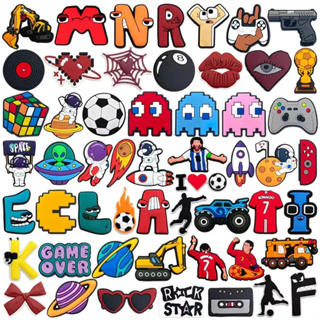 Variedade Mista De Padrões De Desenhos Animados Encantos Pino Sapato Acessórios Decorar Chinelos Sandálias Fivela Presen em Oferta na Shopee