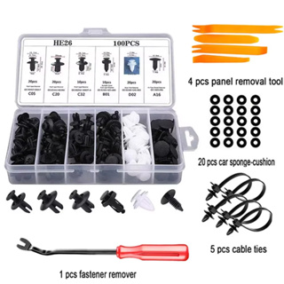 130 Peças Prendedor Híbrido De Clipes De Fixação De Pino Pára-Choques Kits Autopeças em Oferta na Shopee