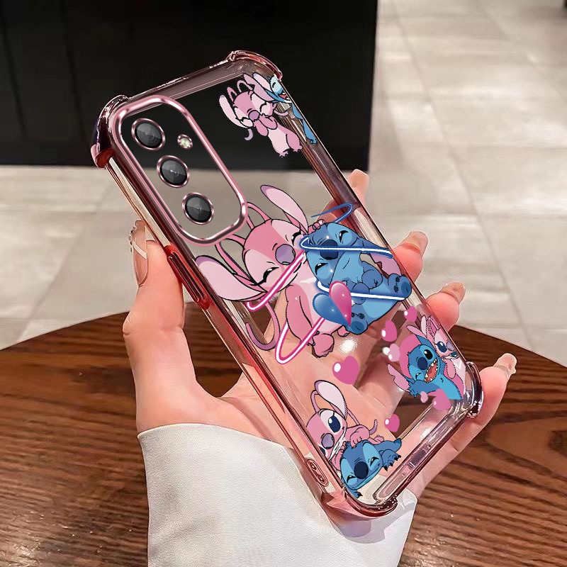 Samsung A55 5G A35 A25 A15 4G A05s A05 A04e A04s A04 Adorável Caso Lilo Ponto Amor Anjo Capa À Prova De Choque