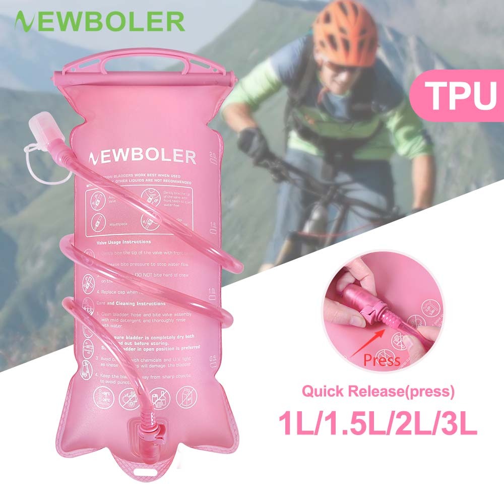 Newboler 1L/1.5L/2L/3L Bexiga De Água TPU Bolsa Potável De Liberação Rápida Portátil Sem BPA Para Corrida , Ciclismo , H em Oferta na Shopee