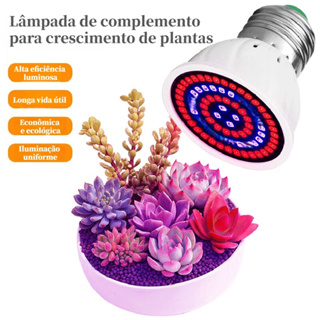 Lâmpada LED de crescimento de espectro completo Luz de crescimento de plantas E27 Soquete Lâmpada de planta em Oferta na Shopee