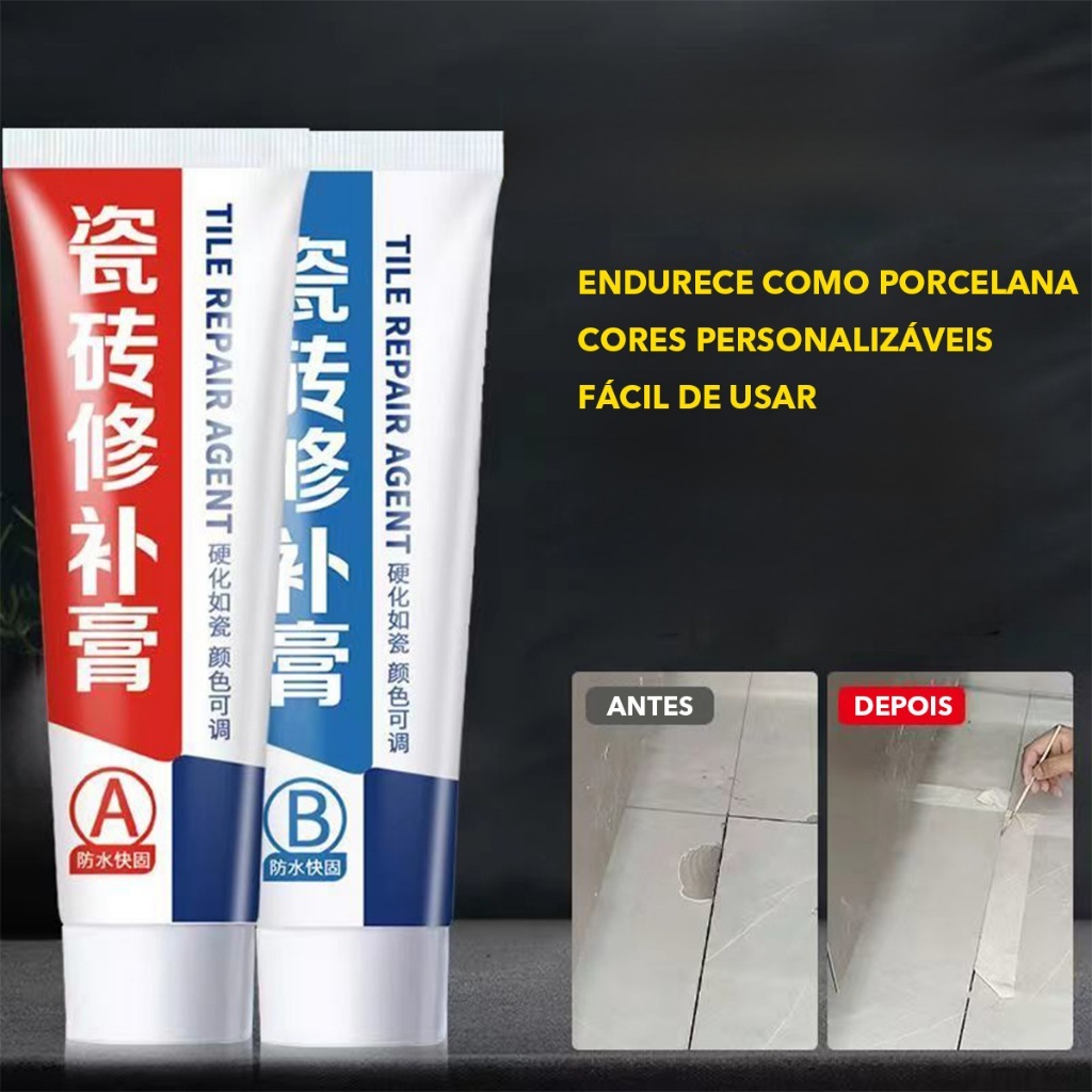 Adesivo Para Reparo De Azulejos Epóxi , Cores Ajustáveis , Secagem Rápida , Água E Resistente A Arranhões