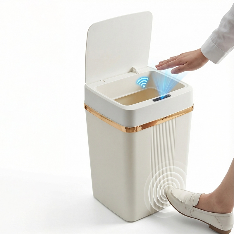 18L/12L Lixeira de fácil abertura com Sensor automático inteligente em Oferta na Shopee