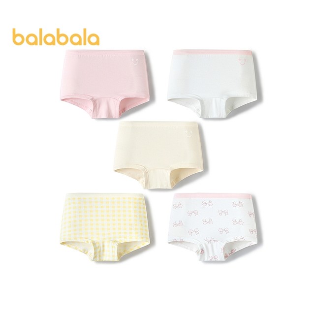 balabala Calcinha Boxer Infantil Menina Algodão Roupa Íntima Criança Confortável Sem Apertar