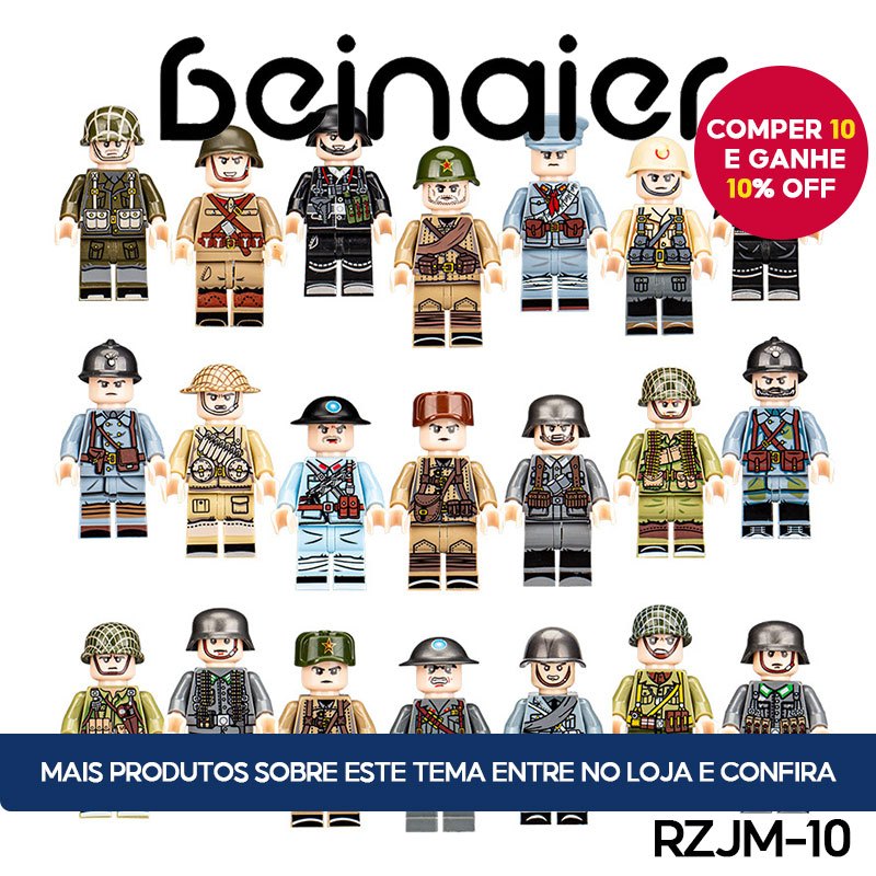 RZJM-10 Miniaturas de bonecas, bonecas de blocos de construção, brinquedos de aniversário