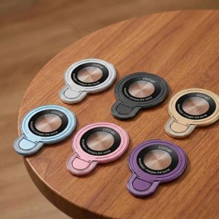 Suporte de celular formato escudo U, design firme e moderno, ideal p/ assistir vídeos e usar o celular com mais praticid em Oferta na Shopee