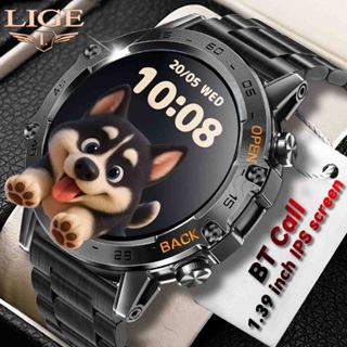 LIGE bt chamada relógio inteligente original masculino 100 + esportes multifunções relógios de fitness ip67 à prova em Oferta na Shopee