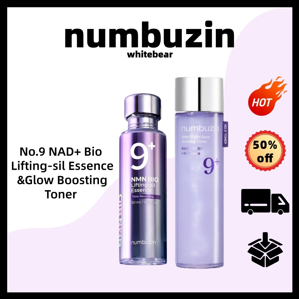 4.4 [numbuzin] No . 9 NAD + Bio Lifting-sil Essence-PDRN Glow Boosting Toner/Hidratante E Melhorando A Condição Da Pele em Oferta na Shopee