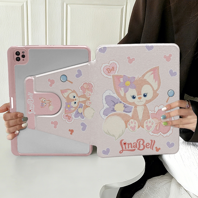 Para iPad mini4 5 6 7 7.9'8.3 Desenho Animado Fofo 306 ° Capa Flip Com Suporte Giratório Tablet Compatível ipadmini7 (A1