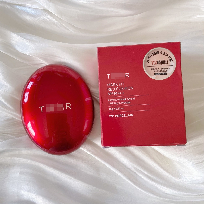 Red Air Cushion Foundation Corretivo Líquido Hidratante Maquiagem De Longa Duração Melhora A Pele em Oferta na Shopee