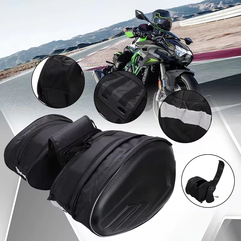 Bolsa De Selim Para Motocicleta Bolsa Lateral Para Motocicleta Bolsa Para Capacete Bolsa De Equitação Multifuncional 58L