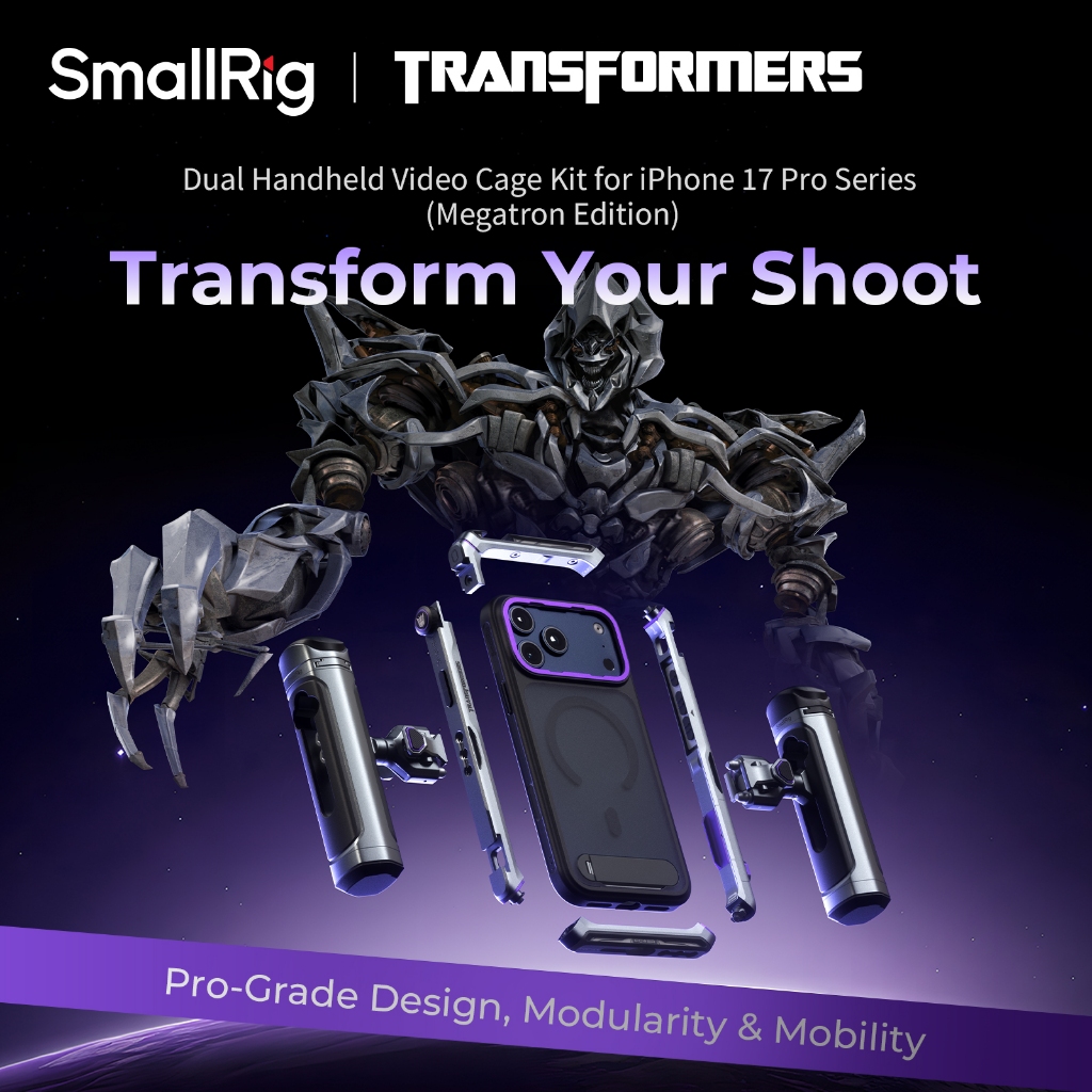 Kit De Vídeo Portátil Duplo SmallRig Para iPhone 17 Pro Max/(Megatron Edition) #