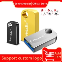 Mini Driver de memória Flash 8GB/32GB/64GB capacidade Real, armazenamento estável