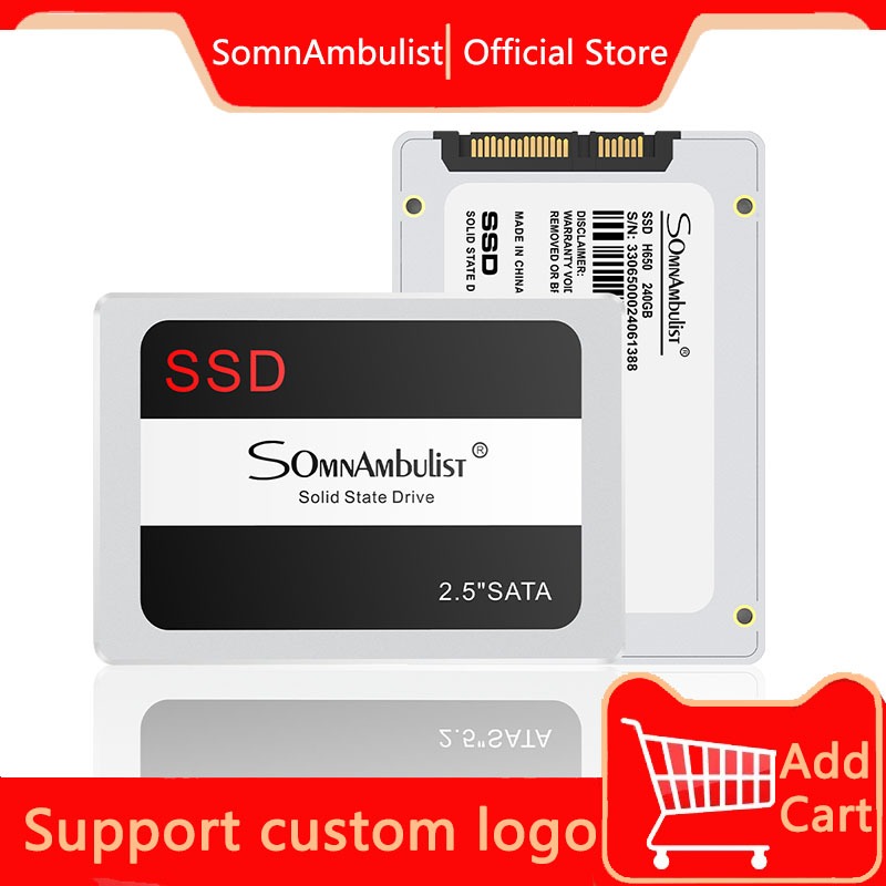 Imagem SSD SATA III de alta velocidade de 2.5 "120 GB/256 GB/410 GB, atualização de memória e armazenamento