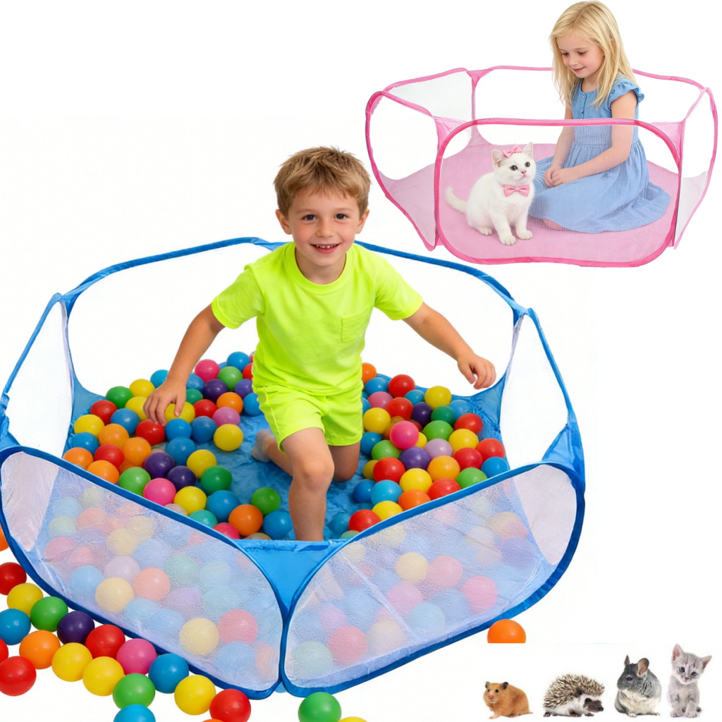 120cm Barraca De Piscina De Bolinhas Do Oceano/Cercado Impermeável Dobrável/de bolinhas hexagonal Para Crianças/Pets