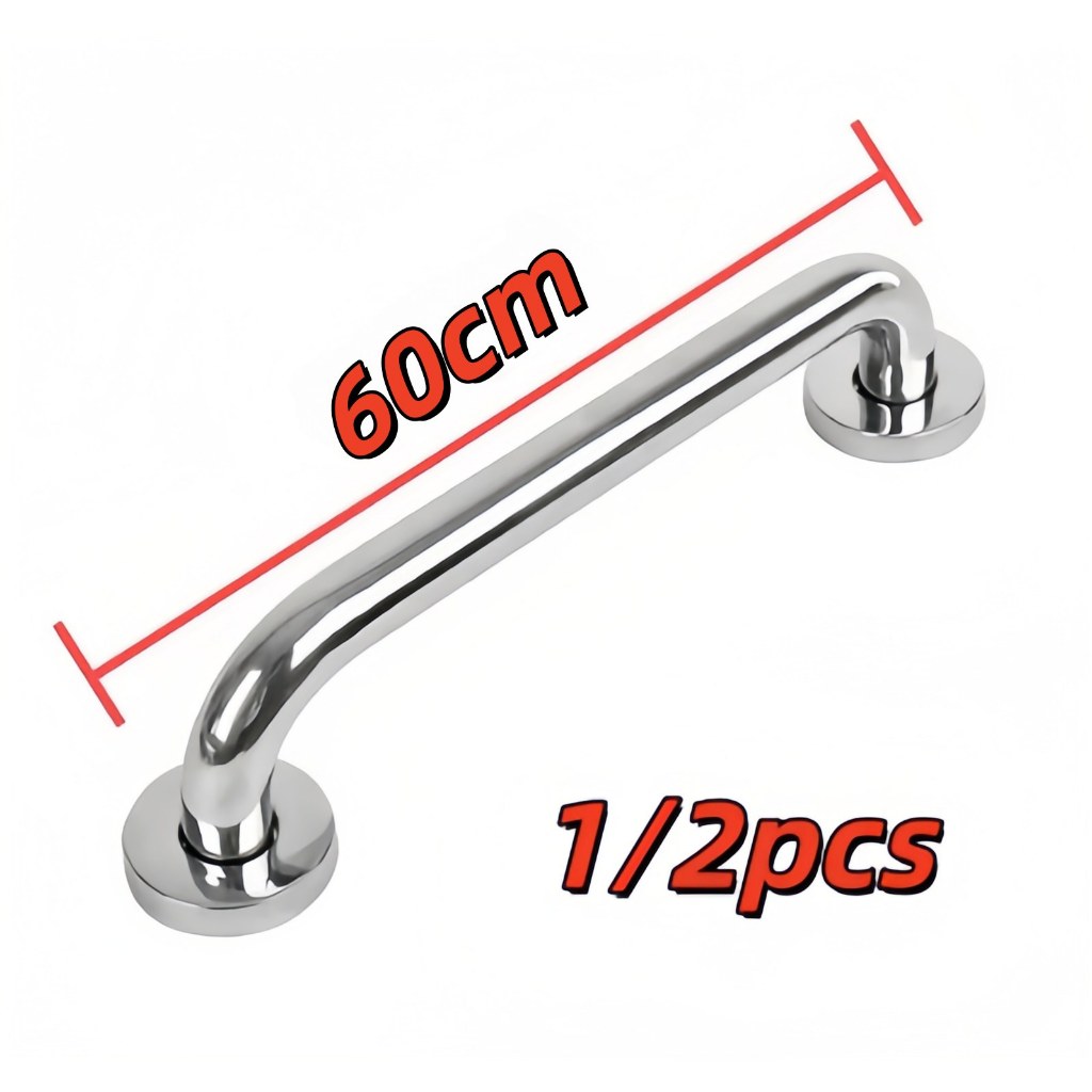 60 cm Barra de Apoio Aço inoxidável 304 Alça Suporte Banheiro Segurança Proteção Idoso Apoio De Mão Deficiente em Oferta na Shopee