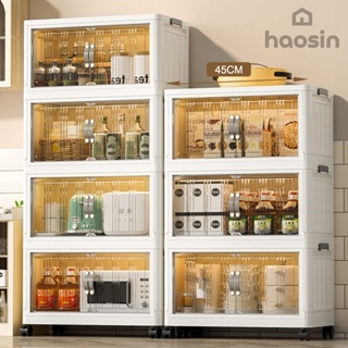 HAOSIN Caixa Organizador Armário Multiuso Dobrável Empilhavel Com 4/3 Camadas com Rodízios Diversos Objetos e Rodinh em Oferta na Shopee