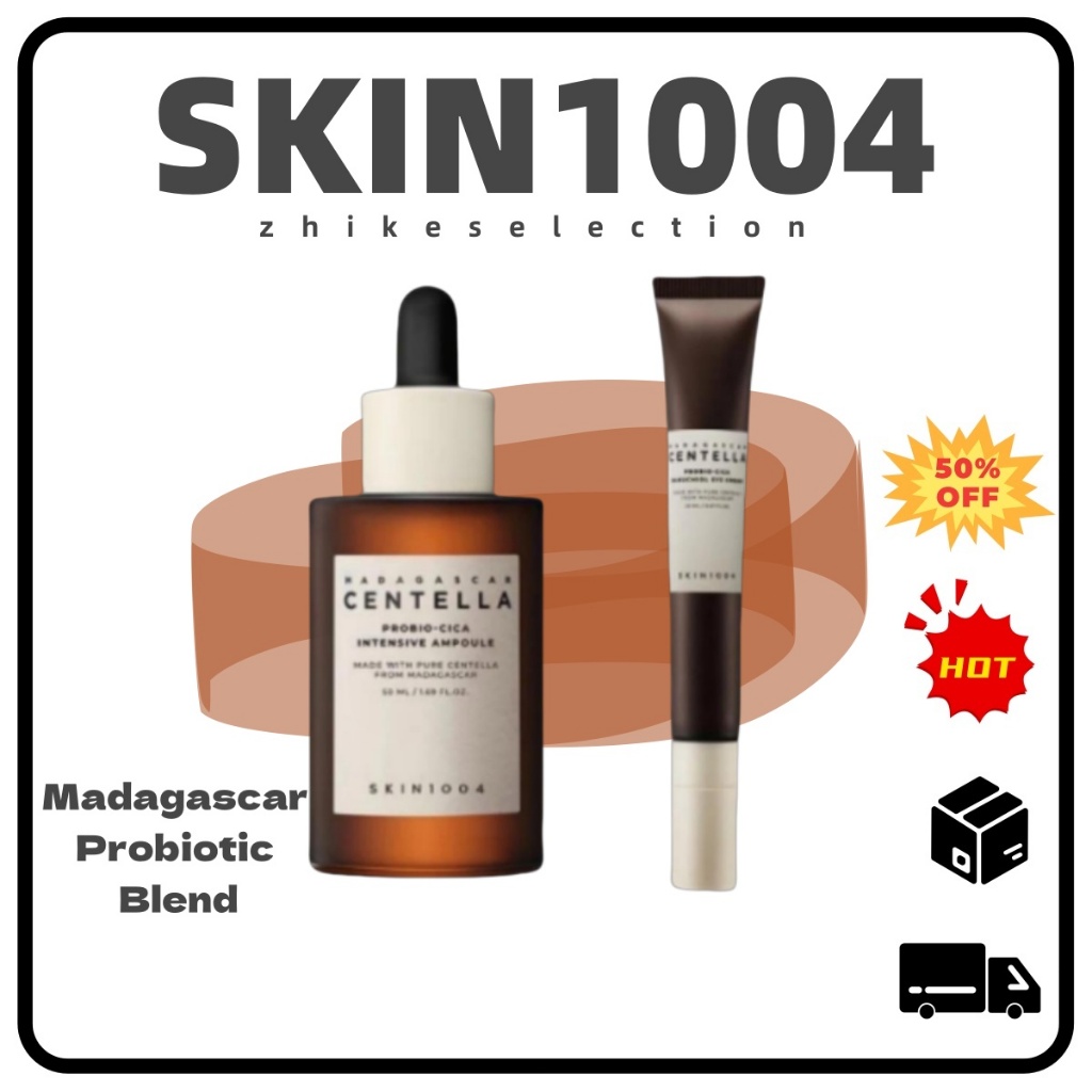 5.5 [SKIN1004] Madagascar Centella Probio-Cica Probiótico Combo : Soro Ampola Intensivo + Creme Para Olhos Bakuchiol