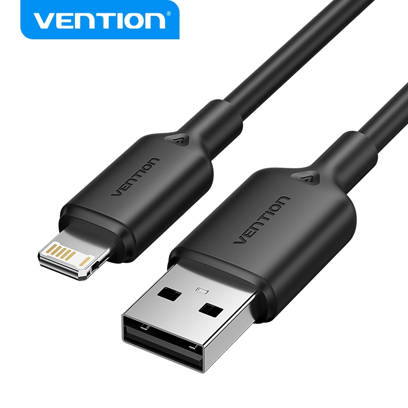 Vention Cabo De Dados USB Para Celular 2.4A Relâmpago De Carregamento Rápido laptops , tablets E Telefones Celulares em Oferta na Shopee