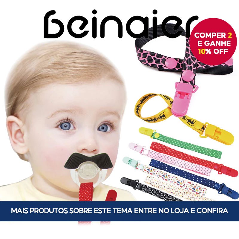Corrente de chupeta de bebê menino chupeta clipe menina chupeta prendedor Anti-queda 40cm em Oferta na Shopee