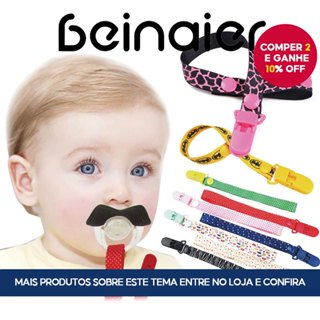 Corrente de chupeta de bebê menino chupeta clipe menina chupeta prendedor Anti-queda 40cm em Oferta na Shopee