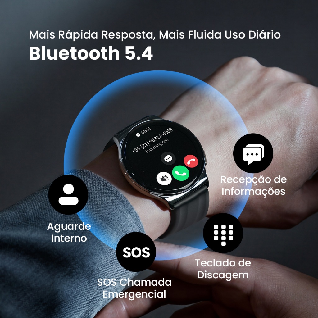 Haylou Solar Lite 2 Smartwatch Relogio Esporte Correndo Ritmo AMOLED AOD 1ATM Bluetooth 5.4 Masculino Feminino — foto 7