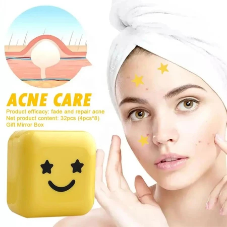 Frete grátis adesivo Anti-acne em forma de estrela-absorvente líquido absorvente de Pseudo, fácil de usar, remoção rápid em Oferta na Shopee
