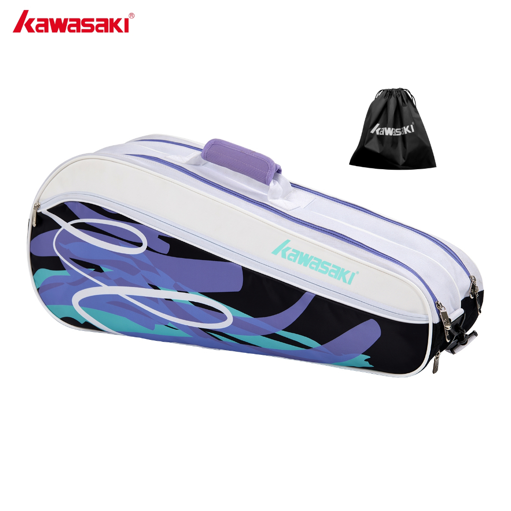 Kawasaki Sports Badminton Bags K1G00-C8611 Raquete Deve Bolsa Esportiva Portátil (Para 6 Raquetes)