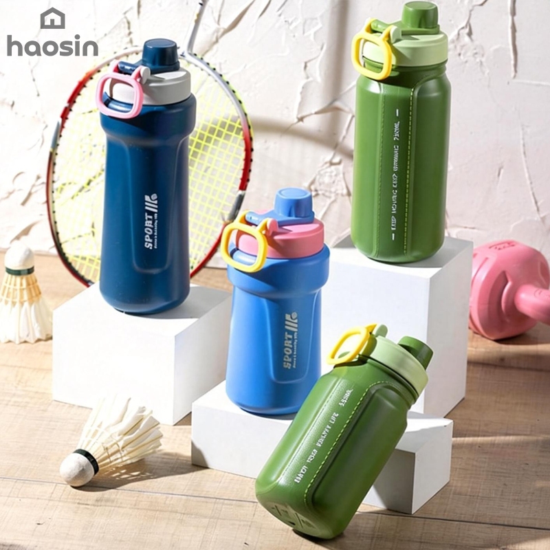 Haosin Garrafa Espacial 750ml - Garrafa Grande para Café e Água, Design Moderno e Antivazamento