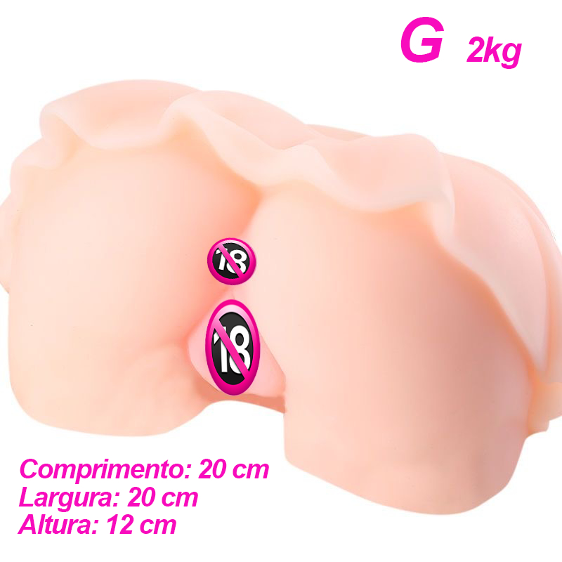 Masturbador Masculino Realista · Entrada Dupla Silicone Soft Cyberskin em Oferta na Shopee