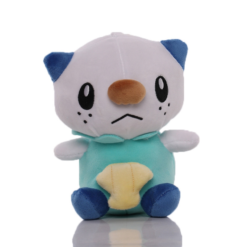 18cm Dos Desenhos Animados Anime Pokemon Brinquedos De Pelúcia Oshawott Bonito Lontra Do Mar Kawaii Boneca Macio Travess