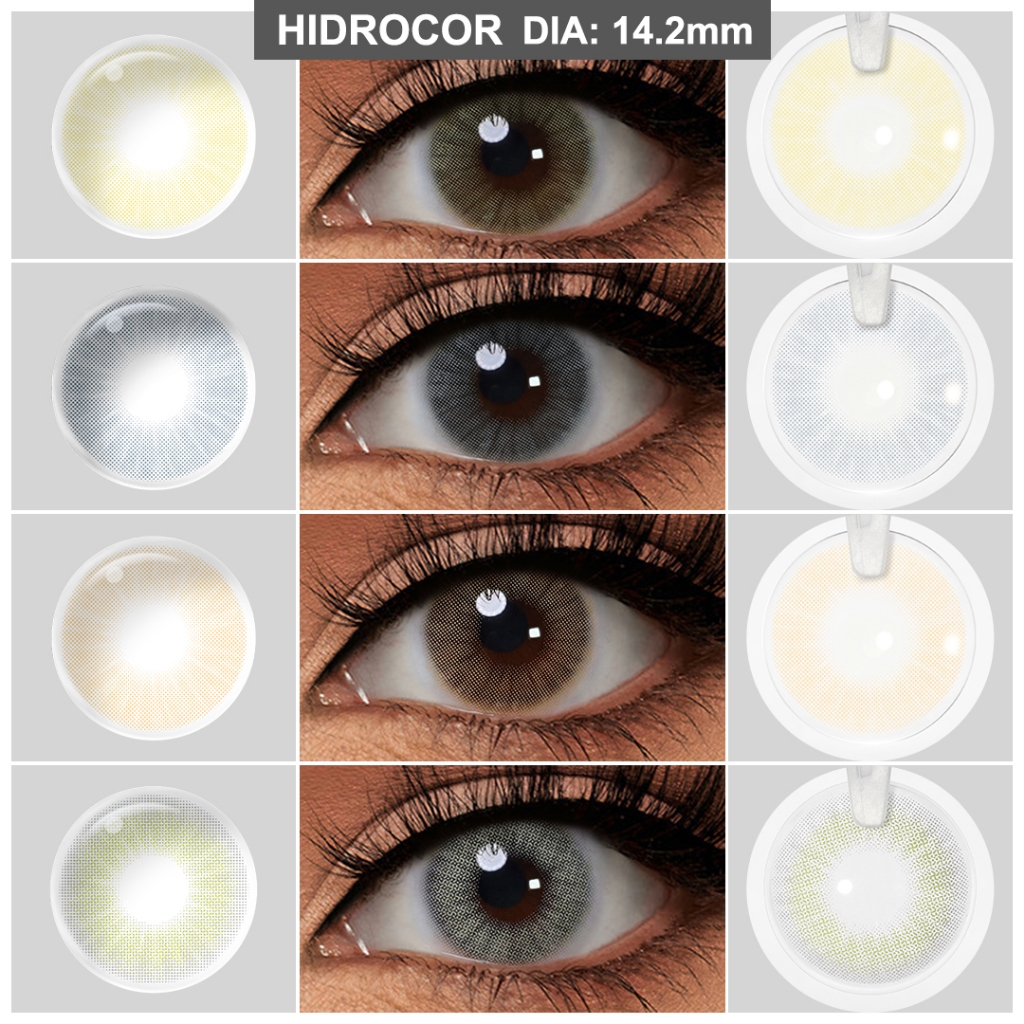 [Hidrocor] Lente De Contato Coloridas Natural Sem Grau Uso Anual Para Maquiagem Dos Olhos em Oferta na Shopee