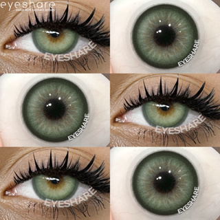 Eyeshare 1 Par De Lentes De Contato Verdes Enviadas Do Brasil ; Coloridas , Cor natural . em Oferta na Shopee