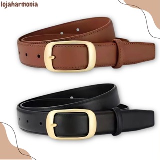 Coreano Elegante Preto Premium Couro Cinto Liga Pino Fivela Para Jeans Vestido Feminino LJ em Oferta na Shopee